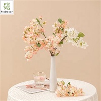 Grosir Penjualan Laris Murah Bunga Sakura Buatan Kain Sutra untuk Hotel Pernikahan Dekorasi Pesta Rumah Desain Showroom