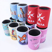 Manchon isotherme personnalisé en néoprène pour canettes, réglable, 7 mm, impression par sublimation, pour canettes de 330 ml et 375 ml