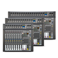 Meilleures ventes - Console de mixage audio alimentée Bekboes PMX 8/12/16CH avec amplificateur intégré, 16 effets de réverbération, Bluetooth USB, console de mixage sonore professionnelle pour scène et karaoké