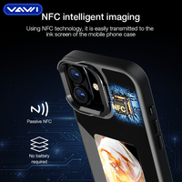 Étui de téléphone intelligent VAWI B234 HD avec écran E-Ink 4 couleurs, NFC et support d'objectif pour iPhone 13 14 15 16 17 Pro Max – Coque DIY