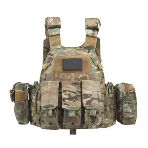 Factory Wholesale Wear Resistant MOLLE System Protection Training Vest 600D Tactical Vest For Adult