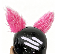 Accessoire de casque de moto en velcro pour décoration de klaxon, pour hommes et femmes, personnalisation de casque, directement de l'usine