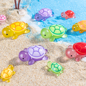 Linda Mini Figura de Tortuga de Resina, Miniaturas, Decoraciones de Paisaje, Adorno de Tortuga Animal, Adornos de Escritorio, Accesorios para Manualidades - Product Image 2