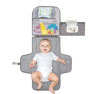 Kit da Viaggio Impermeabile per Neonati, Organizzatore <span class=keywords><strong>Portatile</strong></span> per Pannolini con Tasca Intelligente per Salviette e Materassino per il Cambio - Product Image 1