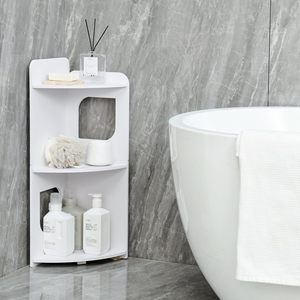 Oushumei Bathroom <b>Corner</b> <b>Shelf</b> 3 Tier Freestanding Triangular Storage For Toilet Sink Area - Product Image 3