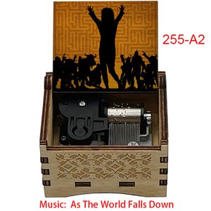 Carillon Vintage 'As <span class=keywords><strong>the</strong></span> <span class=keywords><strong>World</strong></span> Falls Down', Scatole Musicali a Carica Manuale, Regali per Compleanno, Anniversario, Giorno del Ringraziamento, Natale - Product Image 3