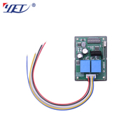 Contrôleur sans fil YET402PC 5327, 2 canaux, récepteur DC12V/24V pour ouvre-portes, 433mhz /315mhz