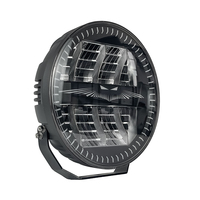Feux auxiliaires LED 9 pouces pour conduite tout-terrain, Can-bus avec lumière de position dynamique RVB ou blanc & ambre pour Scania, accessoires automobiles