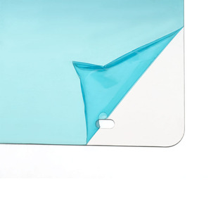 Plaque d'immatriculation vierge en aluminium standard US 6x12 pouces pour sublimation DIY, blanc et bleu - Product Image 2