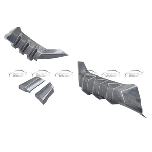 Alerón Trasero de Fibra de Carbono Estilo M, Divisores de Parachoques Trasero para Honda Civic FK8 Type R, Difusor 2012+ - Product Image 4