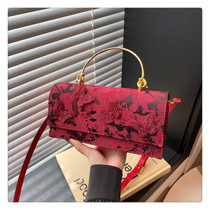 Wholesale 2025 New Style <b>Bags</b> <b>Sweet</b> Girl Fashion Lace butterfly Stylish One-shoulder Chain <b>Small</b> square <b>Bag</b> - Product Image 3