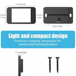 <b>Car</b> Fast <b>Charger</b> 3 Port PD QC3.0 <b>USB</b> Type <b>C</b> Dual <b>USB</b> Output 90W 12V Wired Charging - Product Image 4
