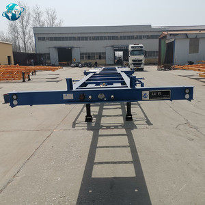 Chất Lượng Cao 2 Trục 20 Chân 40ft Skeleton Chassis Trailer Bán Container Phẳng Xe Tải Với Container Twist Khóa - Product Image 6
