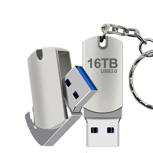 New USB 3.0 Metal Key Chain USB Flash Drive 32GB 64GB 128GB Pen Drive 8GB 16GB Pendrive USB Memory Stick