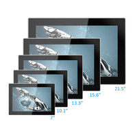 Écran tactile industriel embarqué tout-en-un Android / X86 Pcap avec écran LCD de 7, 10,1, 13,3, 15,6 et 21,5 pouces