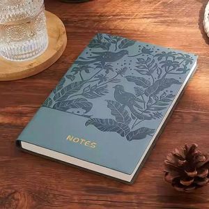 <b>A5</b> Soft Leather Surface Thickened Business Office Work Meeting Record <b>Notepad</b> for College Students' Reading and Study - Product Image 1