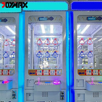 Joymax Toptan Jetonlu Eğlence Merkezi Altın Anahtarlı Oyuncak Makinesi Mini 9 Delikli Anahtar Ustası Pençe Vinç
