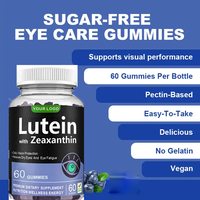 Gummies OEM naturels à l'extrait de luthéine, oméga 3 et DHA, myrtille, bêta-carotène, favorisant la luthéine et la zéaxanthine pour la santé oculaire