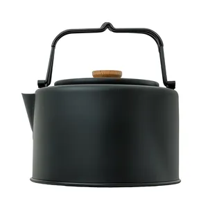 NPOT ketel pembuat teh luar ruangan, ketel berkemah tahan panas portabel stainless steel 304 berkemah