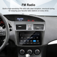 Autoradio Rhythm 9 pouces avec écran IPS HD, système d'exploitation Linux, caméra arrière AHD, compatible Bluetooth, lecteur multimédia audio DSP pour la plupart des véhicules