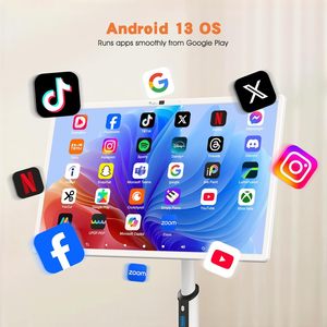 Televisor Inteligente Portátil Todo en Uno de 32 Pulgadas 4K con Pantalla Táctil y Función Giratoria Inteligente para Conferencias en Casa y Educación - Product Image 4