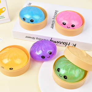 Cute Soft Glitter Squishy Dumplings Steamer Box, Stress & <b>Anxiety</b> Relief <b>Toys</b> <b>for</b> <b>Adults</b> Kids Squeeze Sensory <b>Toy</b> Easter Gifts - Product Image 4