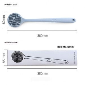 Silicone Body <b>Scrubber</b>, Long Handle <b>Back</b> <b>Scrubber</b> for Body, Shower Srush <b>Back</b> Brush Body Exfoliator - Product Image 2