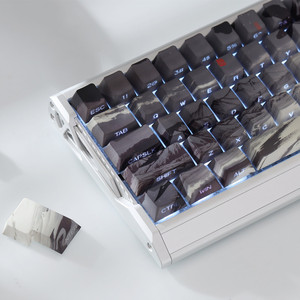Capuchons de touches à thème calligraphie, 135 touches, profil Cherry, translucides, en PBT, pour <span class=keywords><strong>clavier</strong></span> mécanique 61/64/68 - Product Image 4