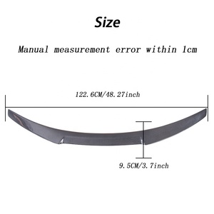 Aileron arrière en fibre de carbone style M4 pour BMW Série 3 G20 G28 & M3 G80, décoration d'apparence, 2018-2023 - Product Image 3