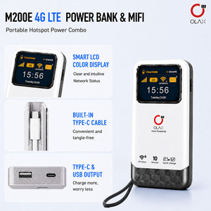 OLAX M200E 4G LTE WiFi Portátil y Banco de Energía 10500mAh 150Mbps Hotspot con Pantalla LCD y Puerto Tipo-C para Viajes WiFi de Bolsillo - Product Image 4