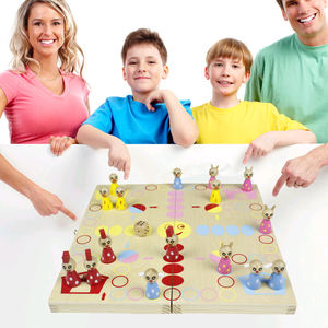 Best Selling Product 2020 Wooden Chess Set Ludo <strong>Board</strong> <strong>Game</strong> <strong>Pointless</strong> <strong>Game</strong> Toys High Quality Child Creative Educational Toys - Product Image 3