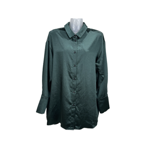 Chemisiers vert foncé <span class=keywords><strong>de</strong></span> haute qualité pour femmes <span class=keywords><strong>de</strong></span> bureau Chemisiers longs pour femmes pour le <span class=keywords><strong>travail</strong></span> - Product Image 2