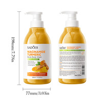 Hoogwaardige Nicotinamide Kurkuma Exfoliërende Douchegel voor Reiniging - Bodylotion - 520ml