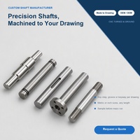 Arbres de précision usinés sur mesure, à rainures à clavette, à brides, filetés, usinage CNC, rectification, acier inoxydable, usine OEM