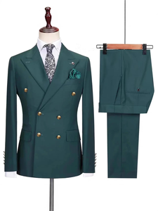 Completo da Uomo <span class=keywords><strong>Viola</strong></span> Taglie Forti, Traspirante, Doppiopetto, con Colletto alla Coreana, 100% Cotone Pettinato, Giacca e Pantaloni Tinta Unita, per Sposo - Product Image 4