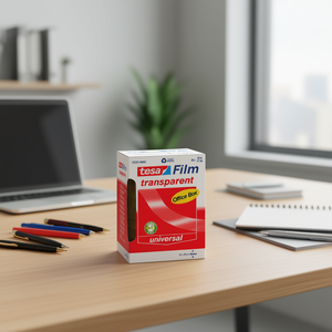 Cinta Adhesiva Transparente de 66m x 15mm, Universal para Oficina, Libre de Solventes, Embalaje Reciclado - Product Image 3