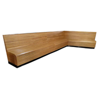 Banquette de restaurant en velours capitonnée en forme de U, avec coussin moelleux, pour café, bar, hôtel - Vente en gros
