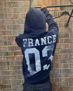 Yingling personnalisé surdimensionné lavage à l'acide unisexe sweats à capuche Vintage soleil fané brut Boxy poids lourd sweat à capuche zippé sweats à capuche - Product Image 6