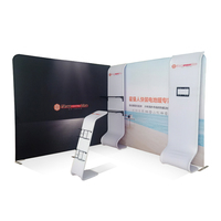 Stand d'exposition portable en tissu tendu, stand pop-up pour salon professionnel, 10x10