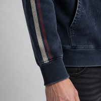 XUFEI OEM Logo personnalisé Fabricant de haute qualité Streetwear vintage Impression délavée à l'acide Fermeture éclair 100% coton Sweat à capuche zippé pour homme