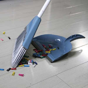 Ensemble balai et pelle de haute qualité, très vendu, avec tête de balai en PET à long manche pour le nettoyage domestique et le balayage - Product Image 2