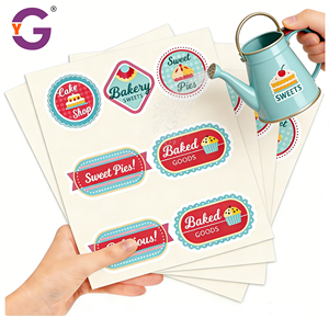 Pegatinas personalizadas troqueladas de vinilo impermeables para decoración de empaques de panadería, productos horneados, sellos de regalo, pegatinas personalizadas para alimentos. - Product Image 6