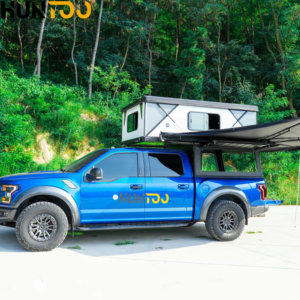Huntoo Factory Direct Quick Deploy Aluminum Hard Shell Pop up Camper Topper for Full Size Truck Crew Cab - Product Image 1