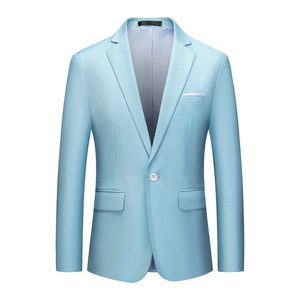 Veste <span class=keywords><strong>de</strong></span> <span class=keywords><strong>costume</strong></span> fine pour homme, style jeune, printemps-automne, à un bouton, coupe ajustée, décontractée et habillée, <span class=keywords><strong>grande</strong></span> <span class=keywords><strong>taille</strong></span> - Product Image 5
