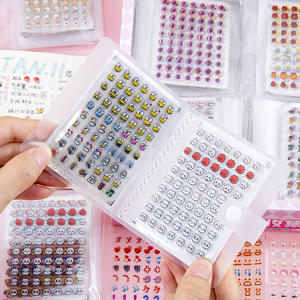 25 fogli di cartone animato Mini testa di animale riutilizzabile supporto adesivo collettore adesivo con Album di libri - Product Image 1