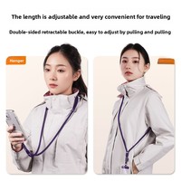 Cordon de téléphone unisexe à porter en bandoulière ou autour du cou, longueur réglable, avec anneaux robustes en acier inoxydable, durable, anti-perte, en polyester et acier inoxydable
