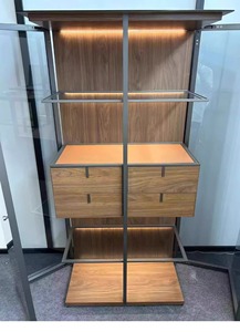Italian Walnut Fighter Modern Home Furniture Wine Rack Model 9988 Luxury Explosion-proof Glass <b>Cabinet</b> 9988 Luxury Wine <b>Cabinet</b> - Product Image 2