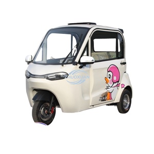 Cheap Mini Electric <b>Passenger</b> Tricycle Closed <b>2</b> Door 3 Seat 3 Wheel Delivery Car - Product Image 1