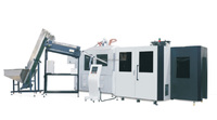 Machine de soufflage de bouteilles PET/PE entièrement automatique à 2-8 cavités, contrôlée par PLC, haute capacité 500-10000 BPH