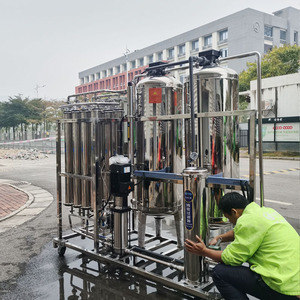 เครื่องกรองน้ำอุตสาหกรรมเครื่องเติมระบบออสโมซิสแบบย้อนกลับ5ขั้นตอนปั๊มแรงดันท่อสแตนเลส - Product Image 2